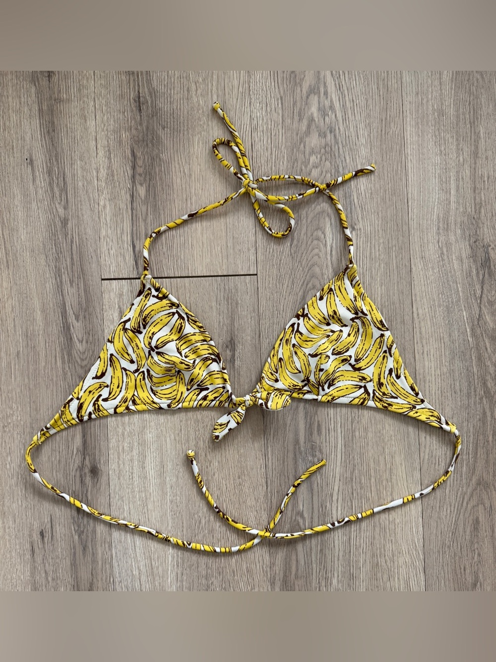 2007 Victoria’s Secret Bananas Yellow Bikini Top Size Medium Top Only